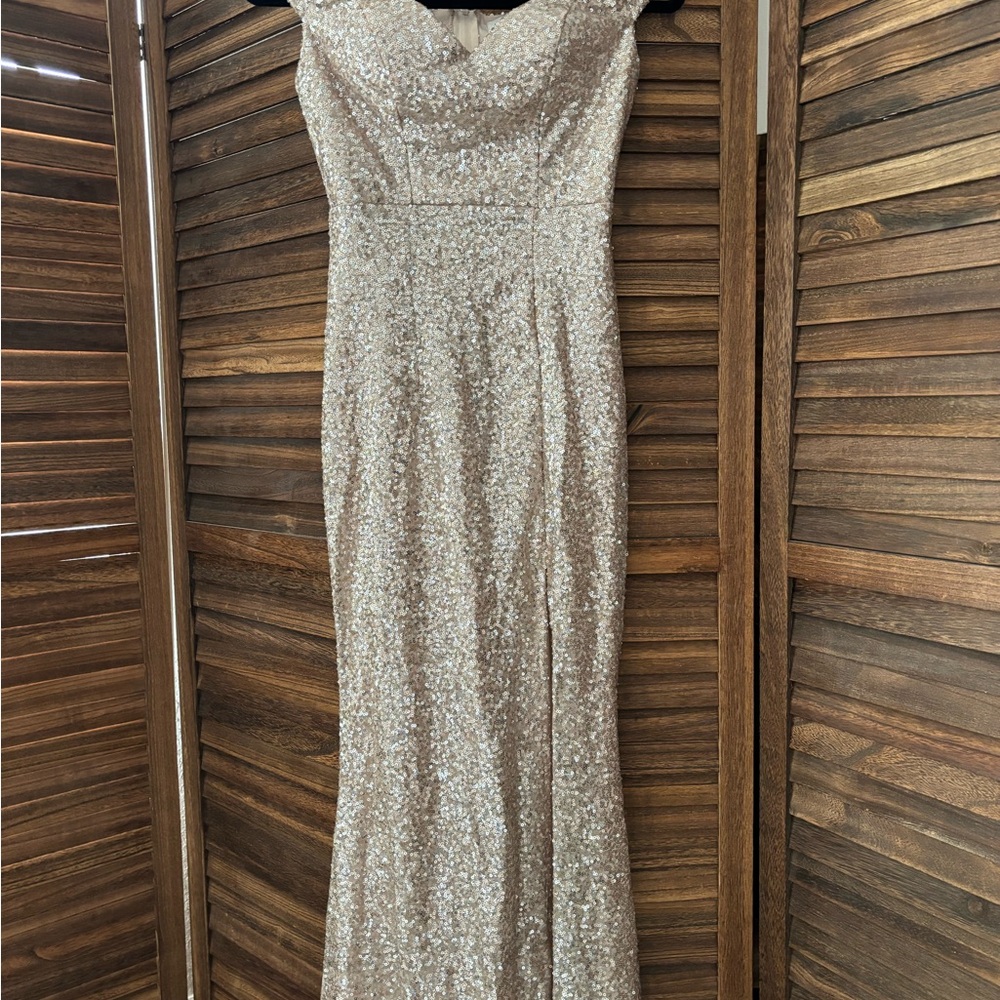 Elegant Sequin Evening Gown